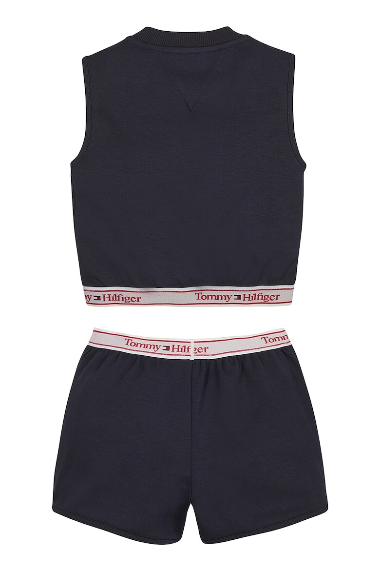 Tommy Hilfiger Set de top crop si pantaloni scurti cu banda logo - Pled.ro