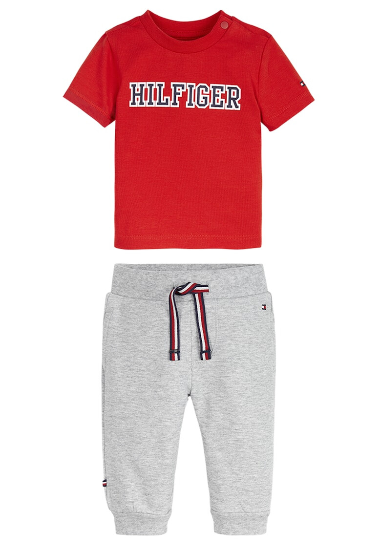 Tommy Hilfiger Set de tricou de bumbac organic si pantaloni sport - Pled.ro