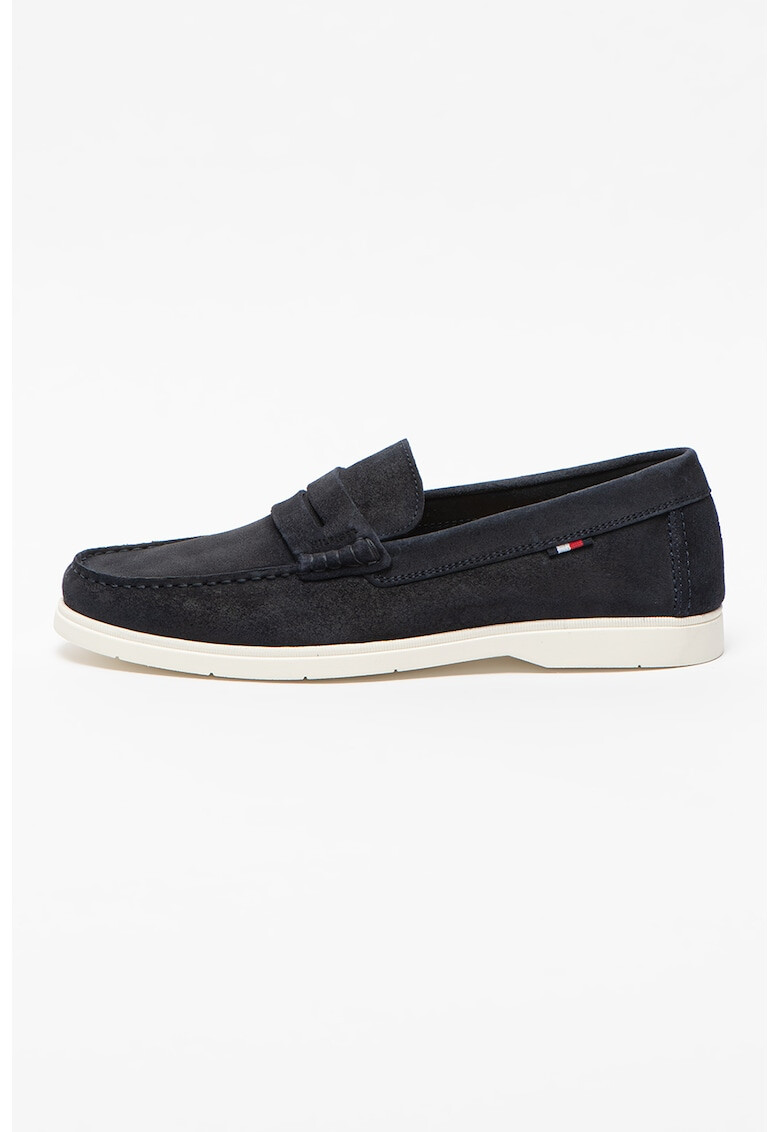 Tommy Hilfiger Tommy Jeans Mocasini din piele intoarsa sustenabila cu detaliu logo - Pled.ro