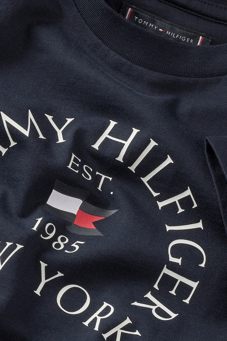 Tommy Hilfiger Tricou cu decolteu la baza gatului si imprimeu logo - Pled.ro