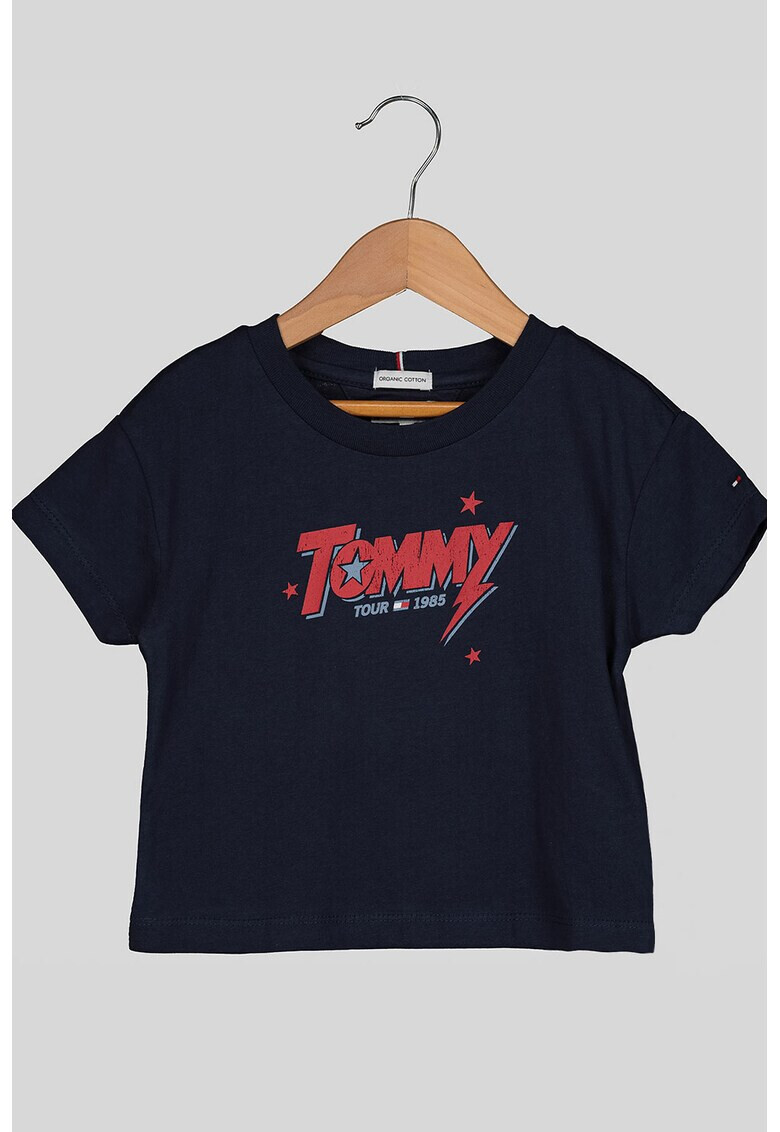 Tommy Hilfiger Tricou cu decolteu la baza gatului si imprimeu logo - Pled.ro