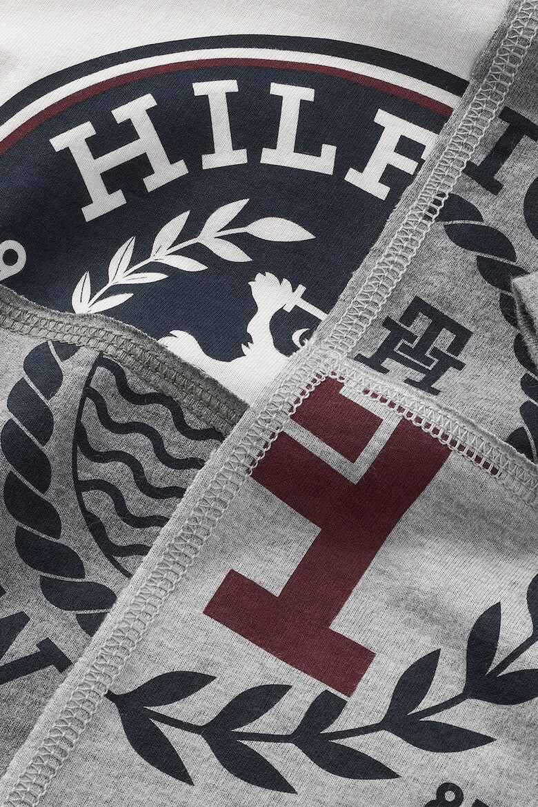 Tommy Hilfiger Tricou cu decolteu la baza gatului si model segmentat - Pled.ro