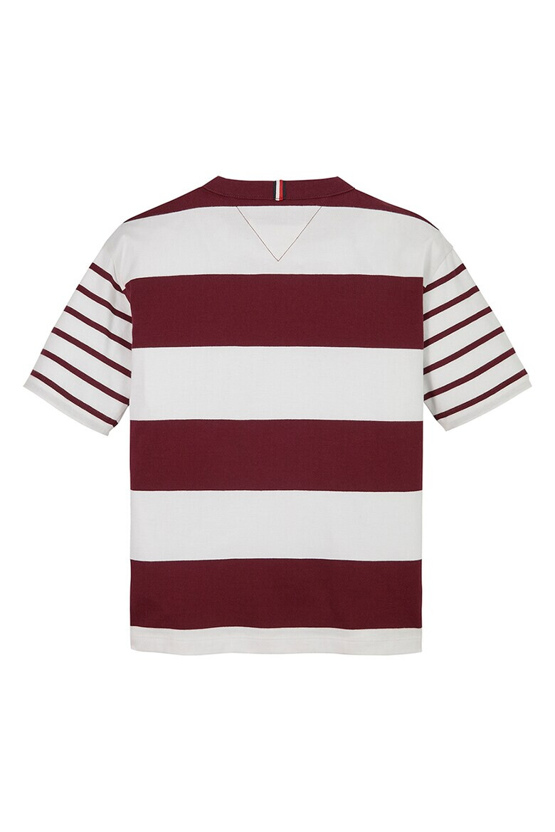 Tommy Hilfiger Tricou de bumbac cu model in dungi - Pled.ro