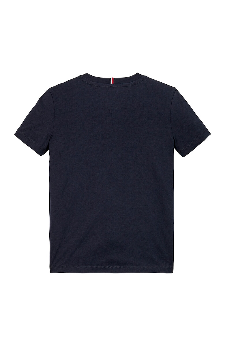 Tommy Hilfiger Tricou din bumbac cu decolteu la baza gatului - Pled.ro