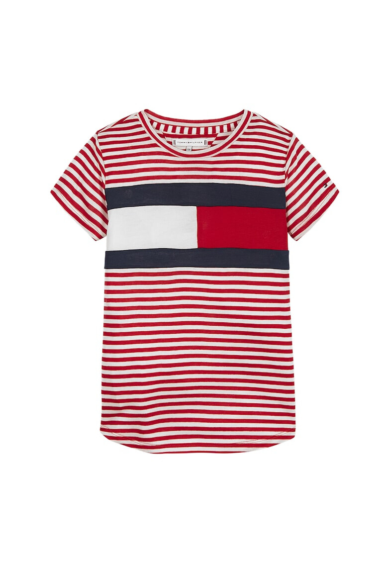 Tommy Hilfiger Tricou din lyocell in dungi - Pled.ro