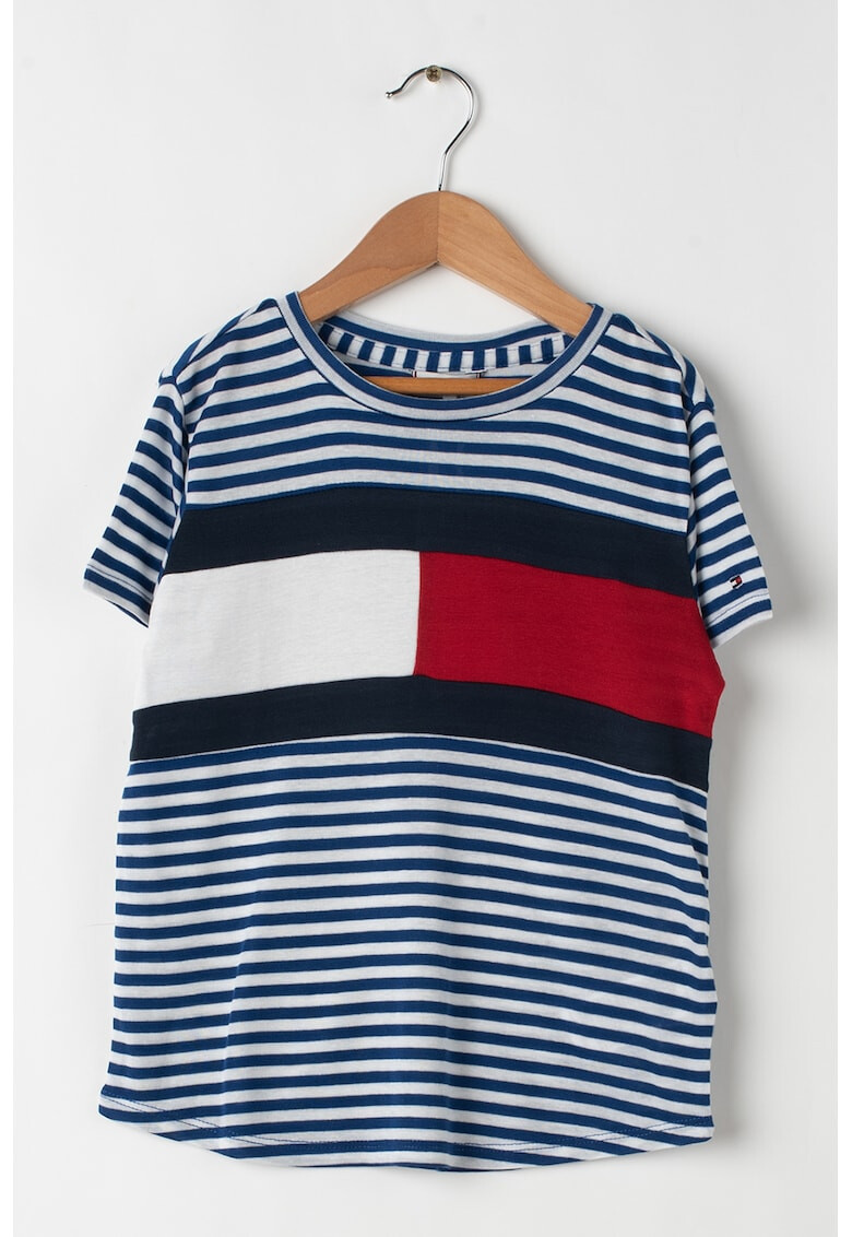 Tommy Hilfiger Tricou din lyocell in dungi - Pled.ro