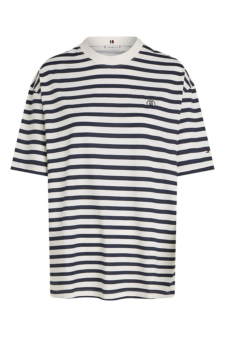 Tommy Hilfiger Tricou lejer cu model in dungi - Pled.ro