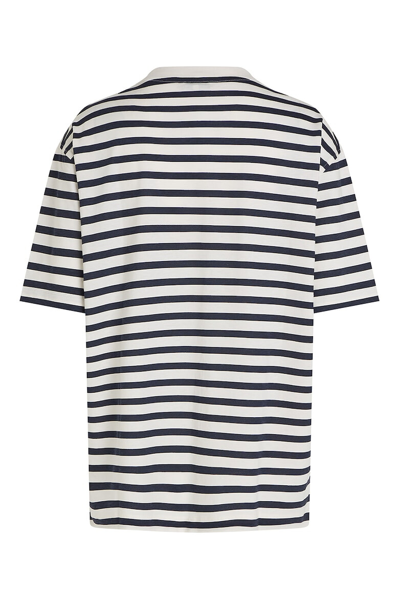 Tommy Hilfiger Tricou lejer cu model in dungi - Pled.ro