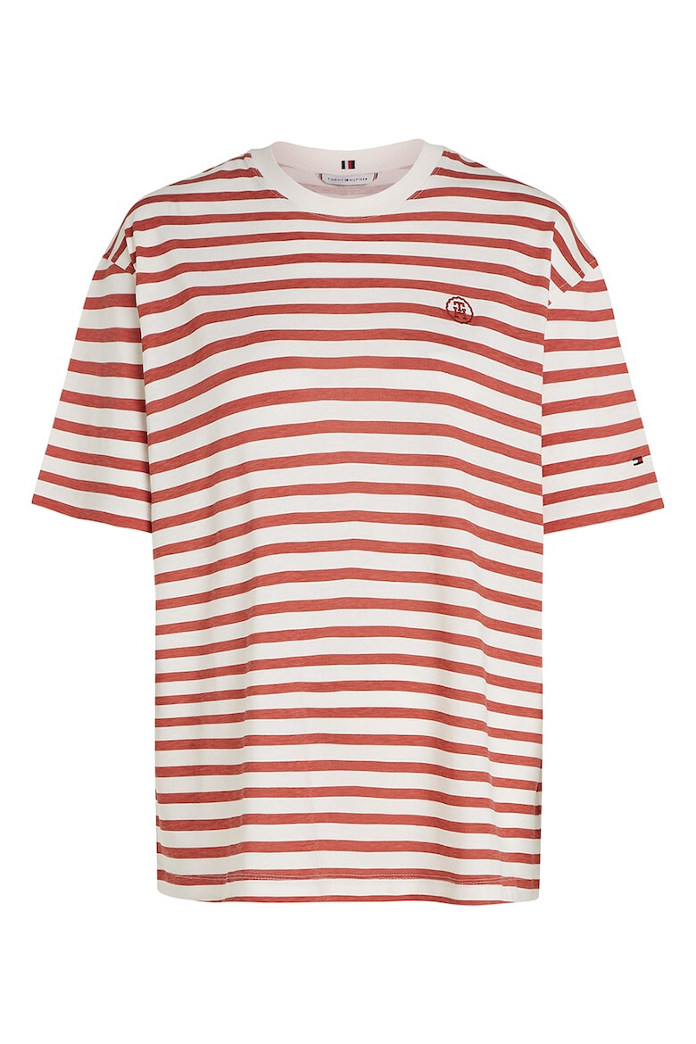 Tommy Hilfiger Tricou lejer cu model in dungi - Pled.ro