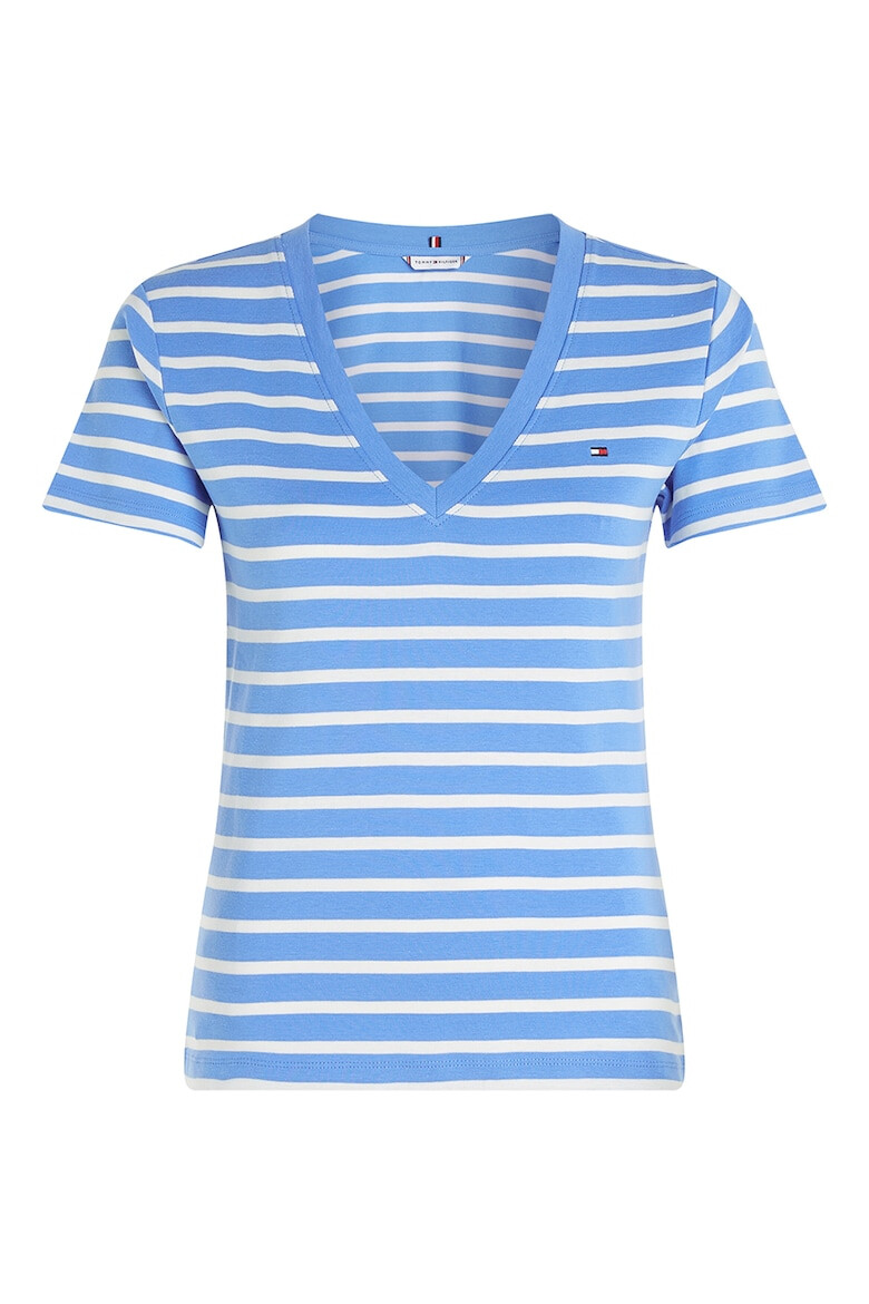 Tommy Hilfiger Tricou slim fit cu decolteu in V - Pled.ro