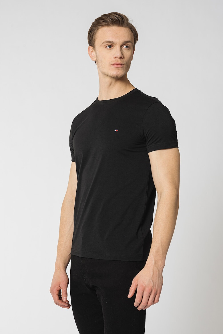 Tommy Hilfiger Tricou slim fit cu decolteu la baza gatului - Pled.ro