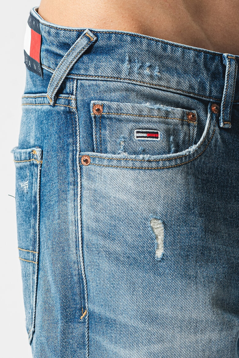 Tommy Jeans Blugi cu aspect decolorat si detalii cu aspect deteriorat Scanton - Pled.ro