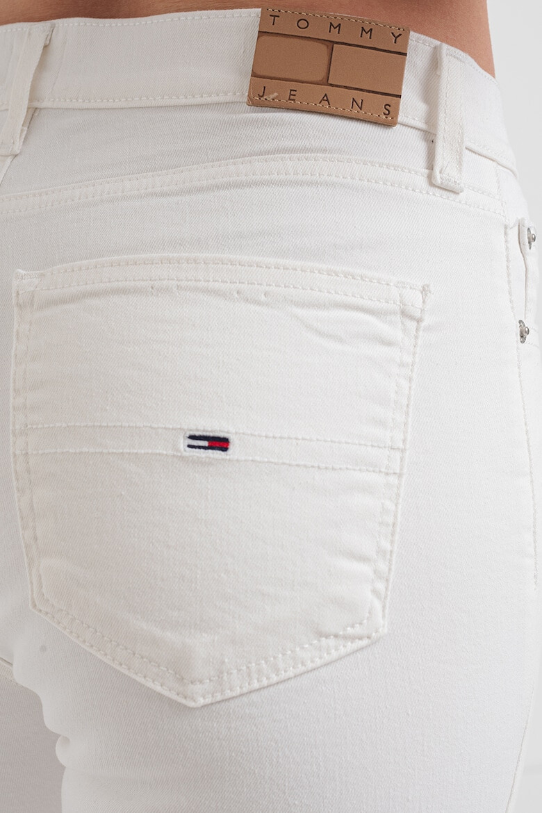 Tommy Jeans Blugi cu croiala bootcut model uni si talie inalta Sylvia - Pled.ro