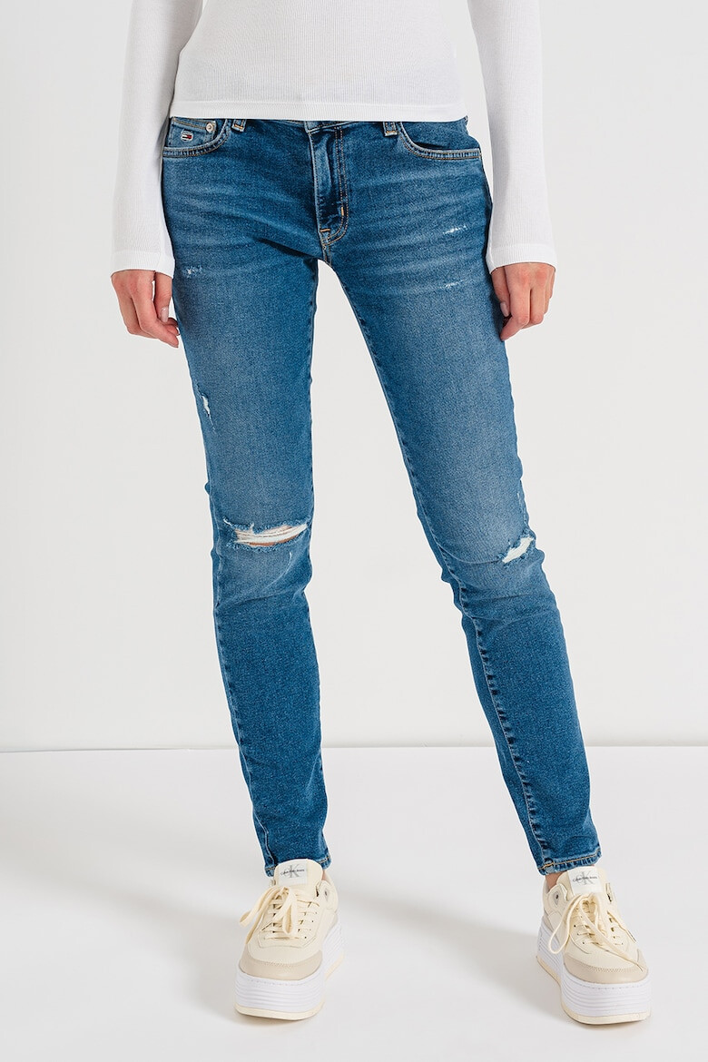 Tommy Jeans Blugi skinny cu aspect decolorat - Pled.ro