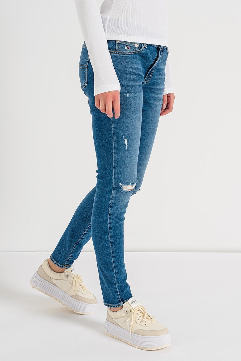 Tommy Jeans Blugi skinny cu aspect decolorat - Pled.ro