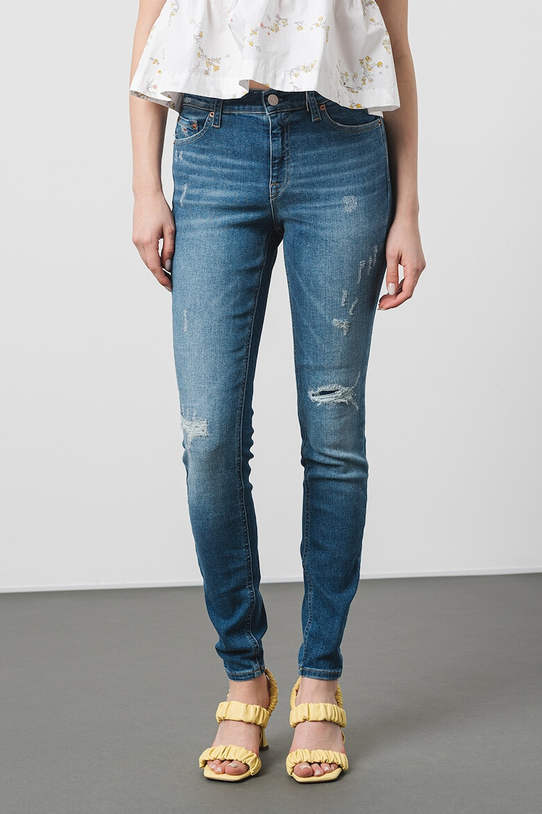 Tommy Jeans Blugi skinny cu aspect decolorat Nora - Pled.ro