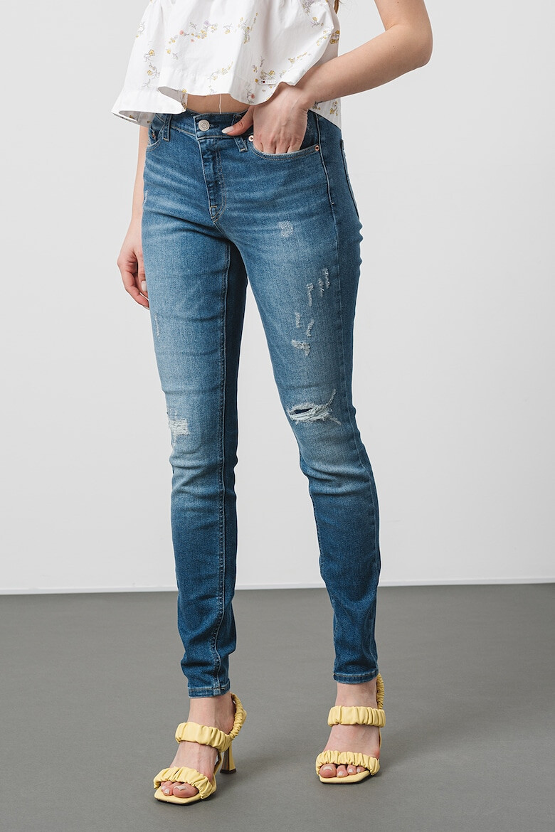 Tommy Jeans Blugi skinny cu aspect decolorat Nora - Pled.ro