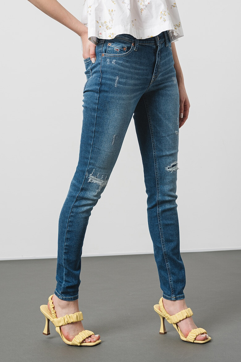 Tommy Jeans Blugi skinny cu aspect decolorat Nora - Pled.ro