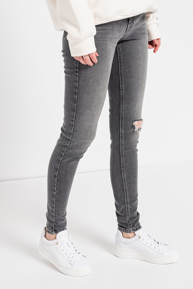 Tommy Jeans Blugi skinny cu detalii cu aspect deteriorat Nora - Pled.ro