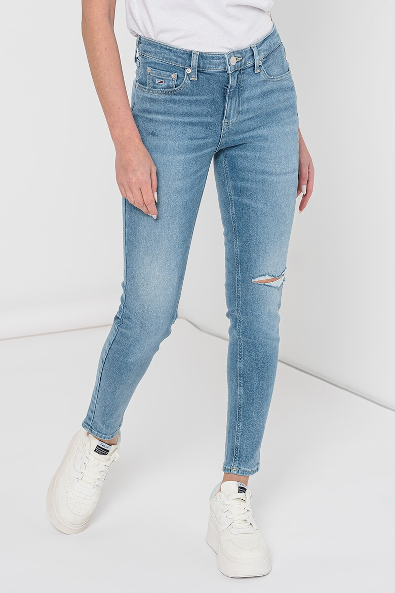 Tommy Jeans Blugi skinny cu talie medie Nora - Pled.ro