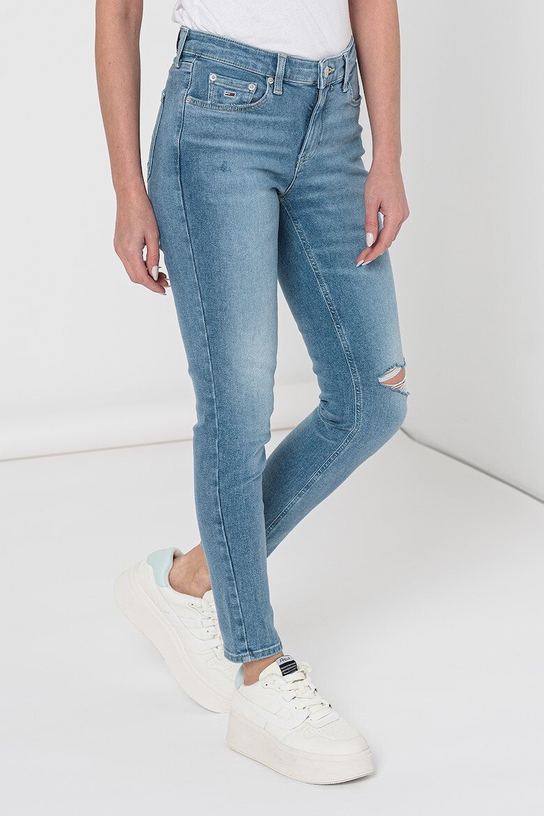 Tommy Jeans Blugi skinny cu talie medie Nora - Pled.ro