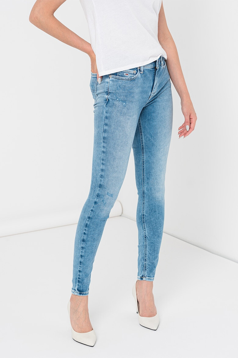 Tommy Jeans Blugi skinny cu talie medie Nora - Pled.ro