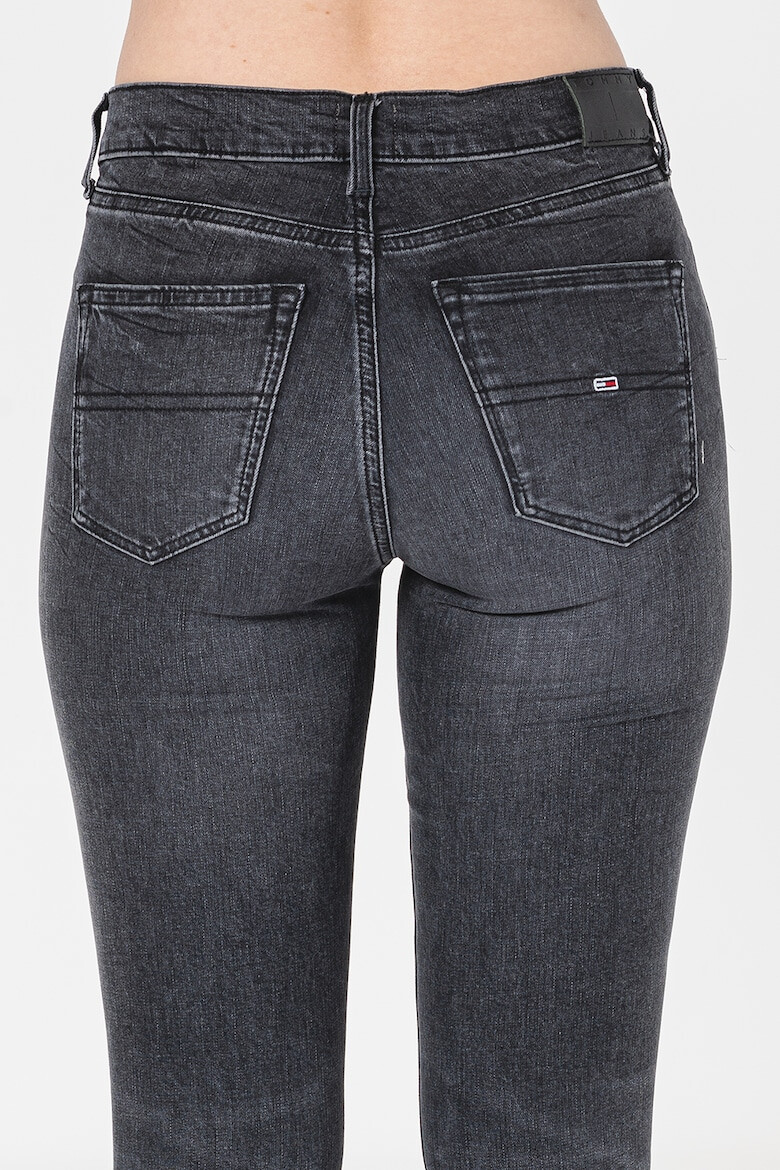 Tommy Jeans Blugi skinny cu talie medie Nora - Pled.ro