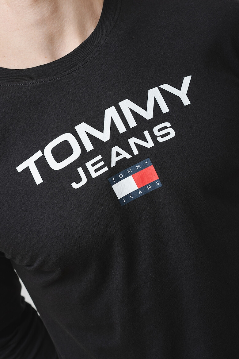 Tommy Jeans Bluza de bumbac organic cu imprimeu logo contrastant - Pled.ro