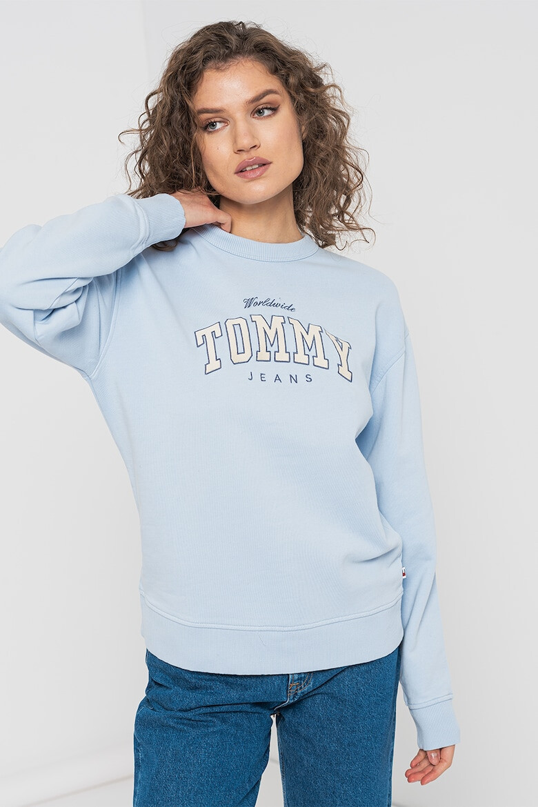 Tommy Jeans Bluza de trening cu logo din bumbac organic - Pled.ro