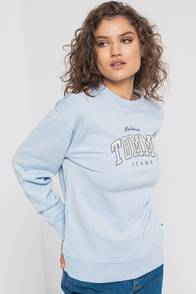 Tommy Jeans Bluza de trening cu logo din bumbac organic - Pled.ro