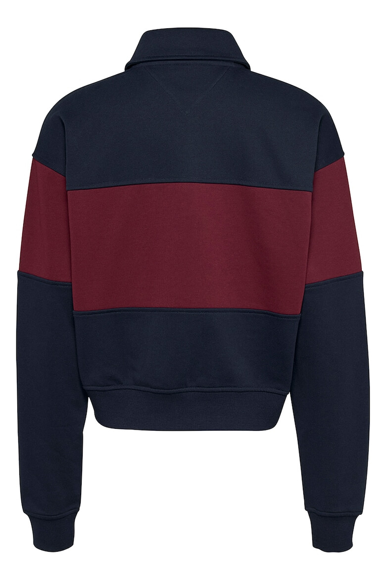 Tommy Jeans Bluza de trening din amestec de bumbac organic si logo - Pled.ro