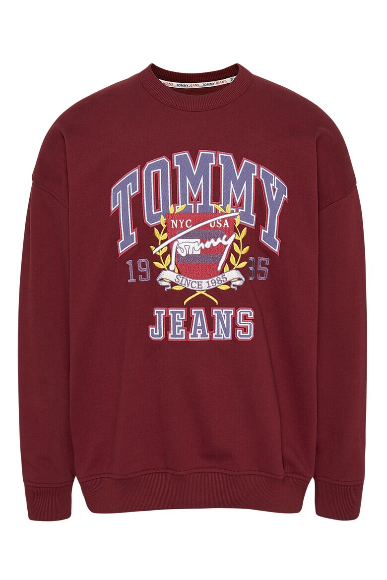 Tommy Jeans Bluza sport din amestec de bumbac organic cu broderie logo - Pled.ro