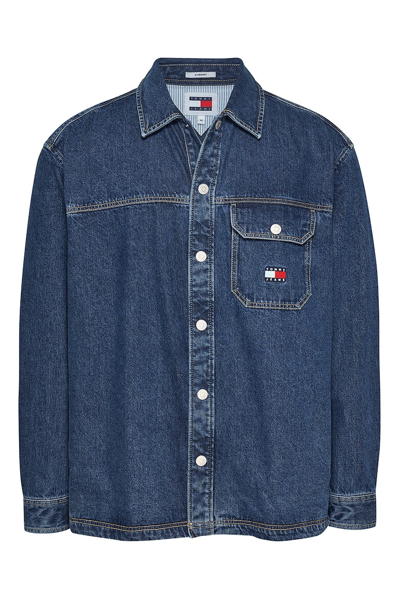 Tommy Jeans Camasa din denim cu logo - Pled.ro