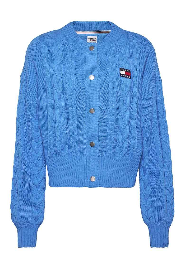 Tommy Jeans Cardigan cu model torsade - Pled.ro