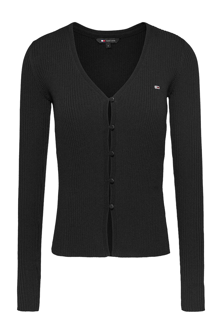 Tommy Jeans Cardigan striat cu decolteu in V - Pled.ro