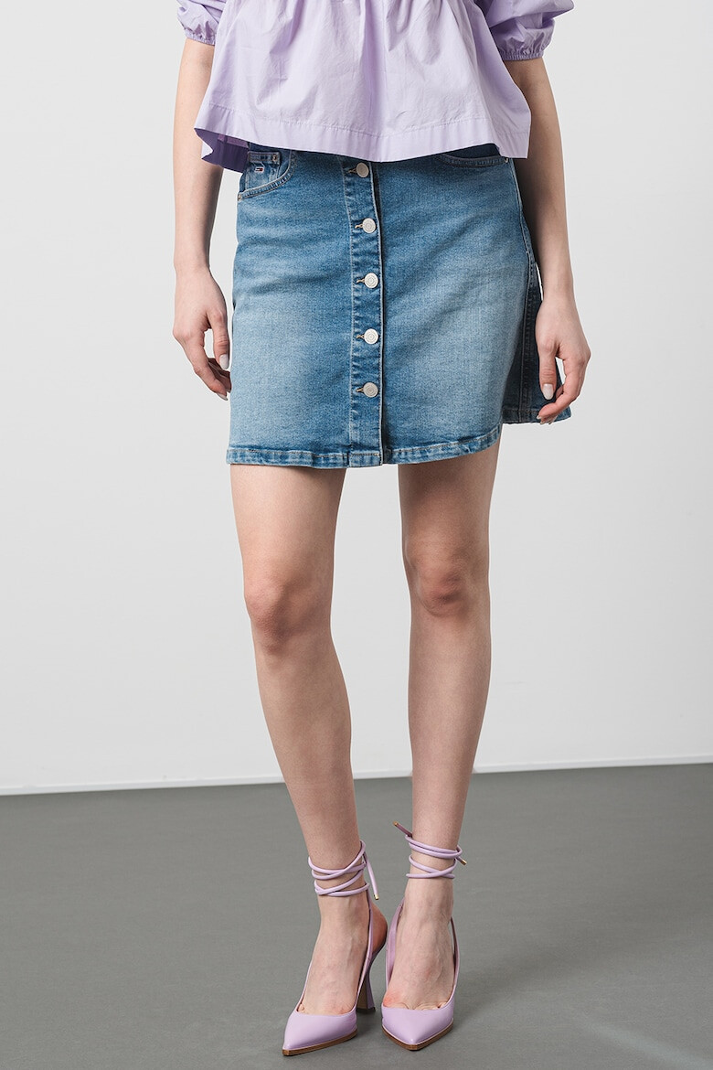 Tommy Jeans Fusta de denim Aline - Pled.ro