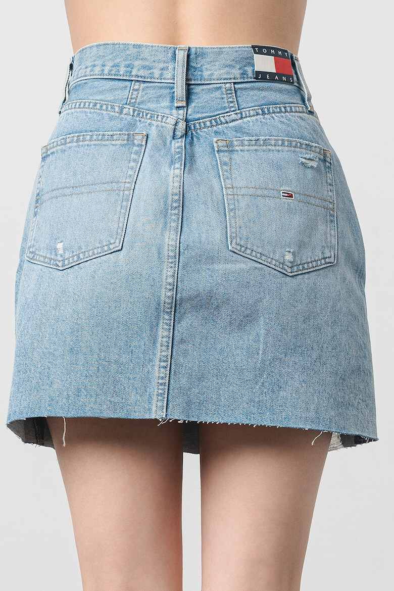 Tommy Jeans Fusta de denim cu croiala in A - Pled.ro