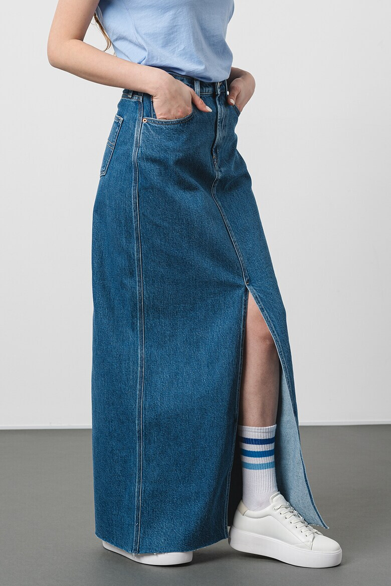 Tommy Jeans Fusta maxi de denim Claire - Pled.ro