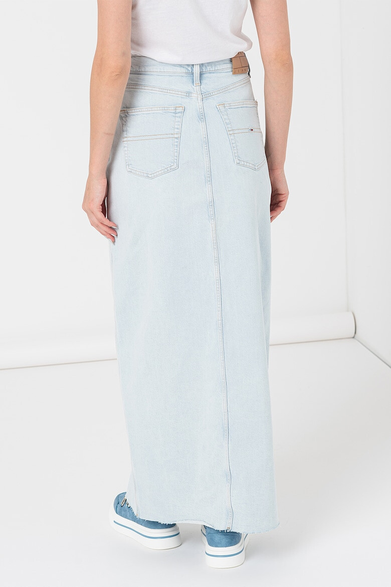 Tommy Jeans Fusta maxi de denim cu slit frontal Claire - Pled.ro