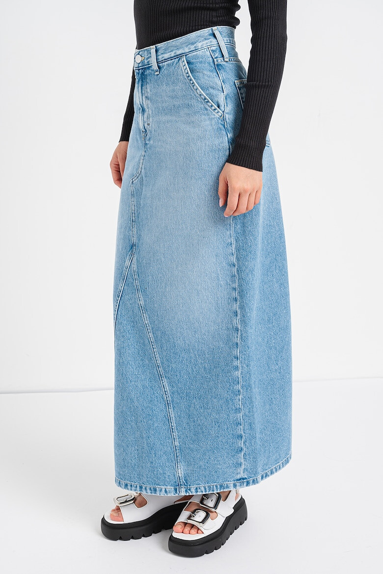 Tommy Jeans Fusta maxi din denim cu aspect decolorat - Pled.ro