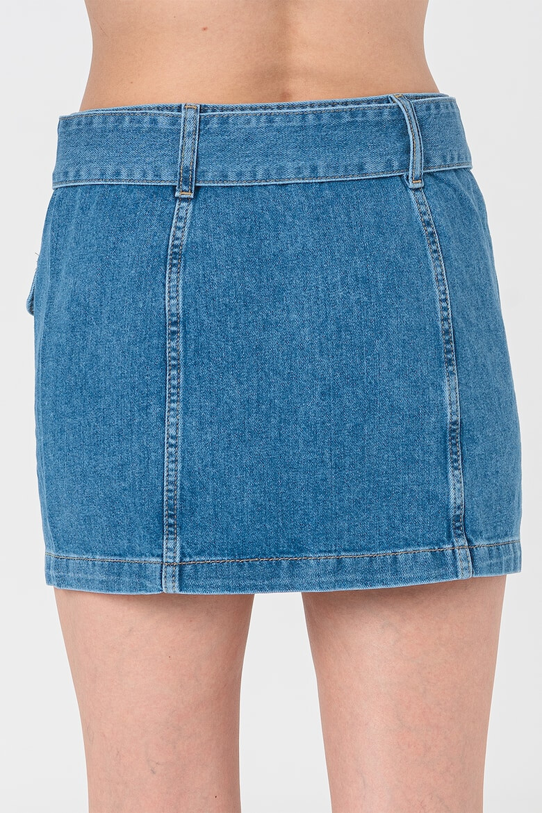 Tommy Jeans Fusta mini de denim cu buzunare aplicate - Pled.ro