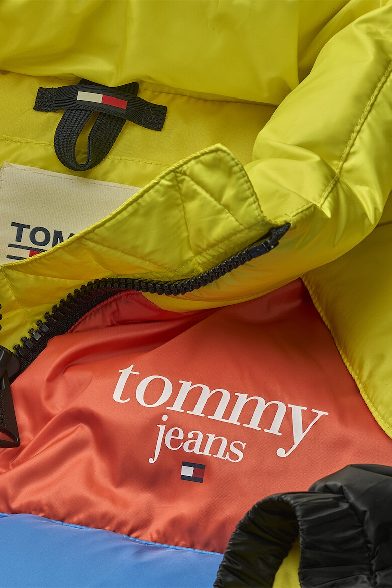 Tommy Jeans Geaca cu gluga si model colorblock - Pled.ro