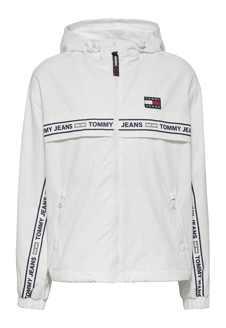 Tommy Jeans Geaca rezistenta la vant cu gluga si detalii logo - Pled.ro