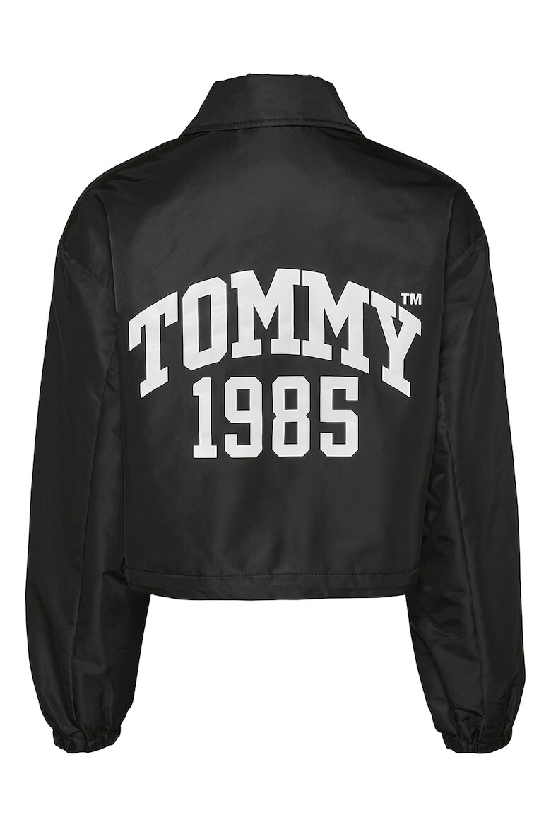 Tommy Jeans Jacheta-camasa crop cu logo - Pled.ro