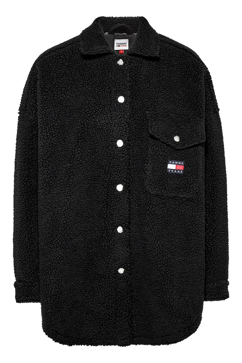 Tommy Jeans Jacheta-camasa supradimensionata de blana shearling sintetica - Pled.ro