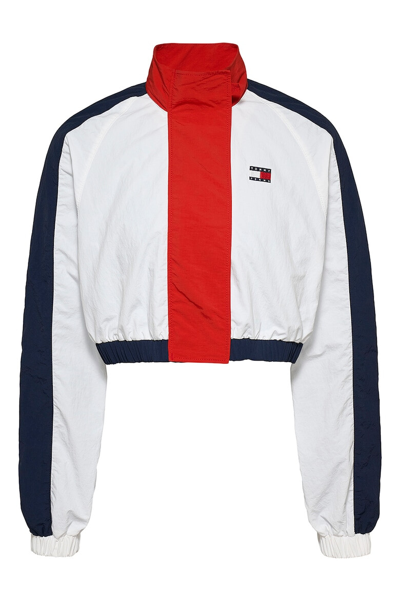 Tommy Jeans Jacheta crop colorblock - Pled.ro