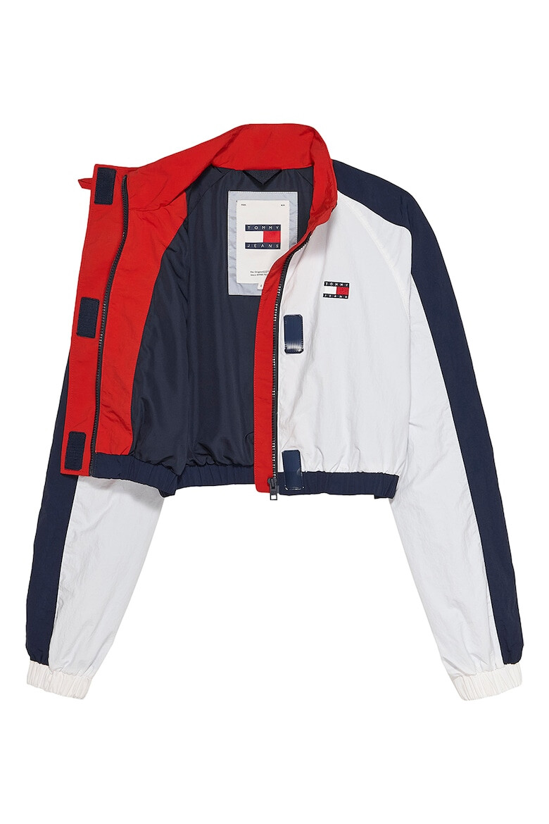 Tommy Jeans Jacheta crop colorblock - Pled.ro