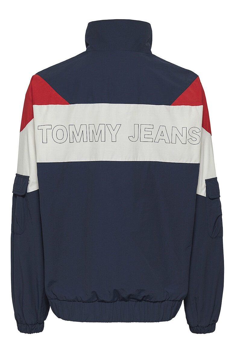 Tommy Jeans Jacheta din amestec de bumbac organic cu model colorblock - Pled.ro