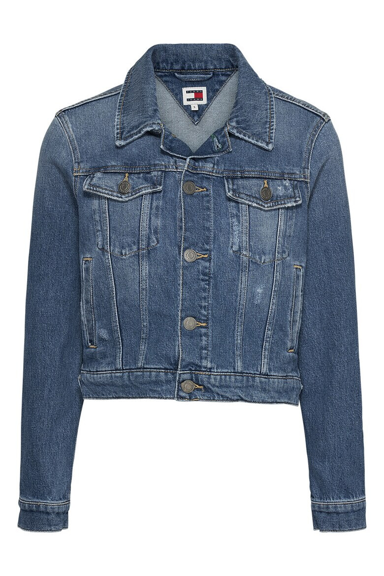 Tommy Jeans Jacheta din denim cu aspect decolorat - Pled.ro