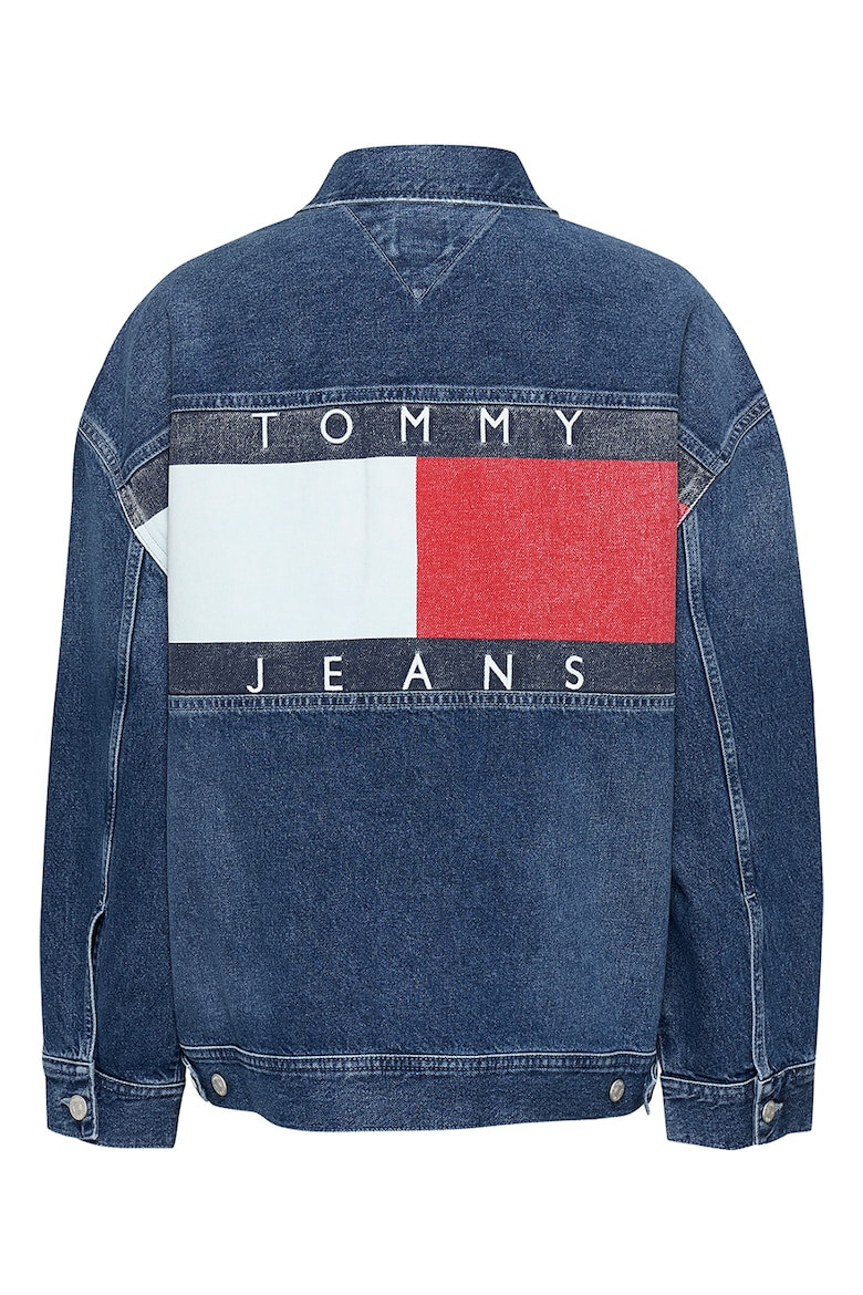 Tommy Jeans Jacheta din denim cu buzunare pe piept - Pled.ro